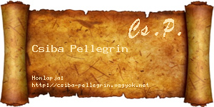 Csiba Pellegrin névjegykártya